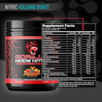 Gorilla Mode Nitric Upgraded Stimulant Free Pre-Workout – (Volcano Burst)