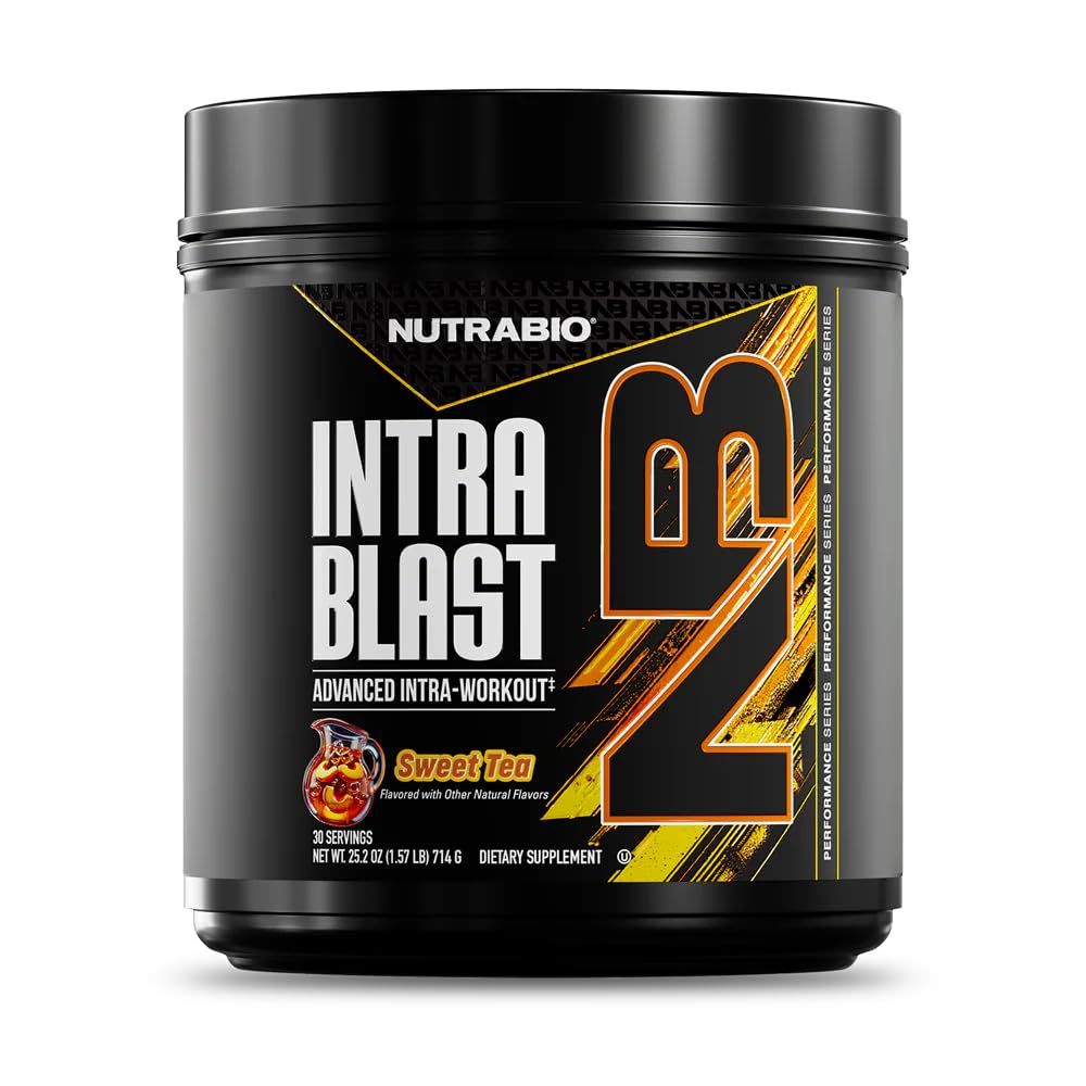 NutraBio Intra Blast Pre Workout & Muscle Recovery, Sweet Tea
