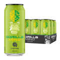 Gorilla Mind Energy Drink | Unmatched Energy · Amplified Focus | N-Acetyl-L-Tyrosine, Alpha-GPC, 200mg Caffeine, Uridine, Saffron | 0 Sugar Or Artificial Colors | 16oz, 12-Pack (Citrus Rain)