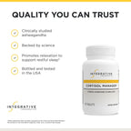Integrative Therapeutics Cortisol Manager - Balance Cortisol & Support Relaxation for Restful Sleep* - Includes Ashwagandha & L-Theanine for Confidence with Less Stress* - 30 Tablets (15 Servings)