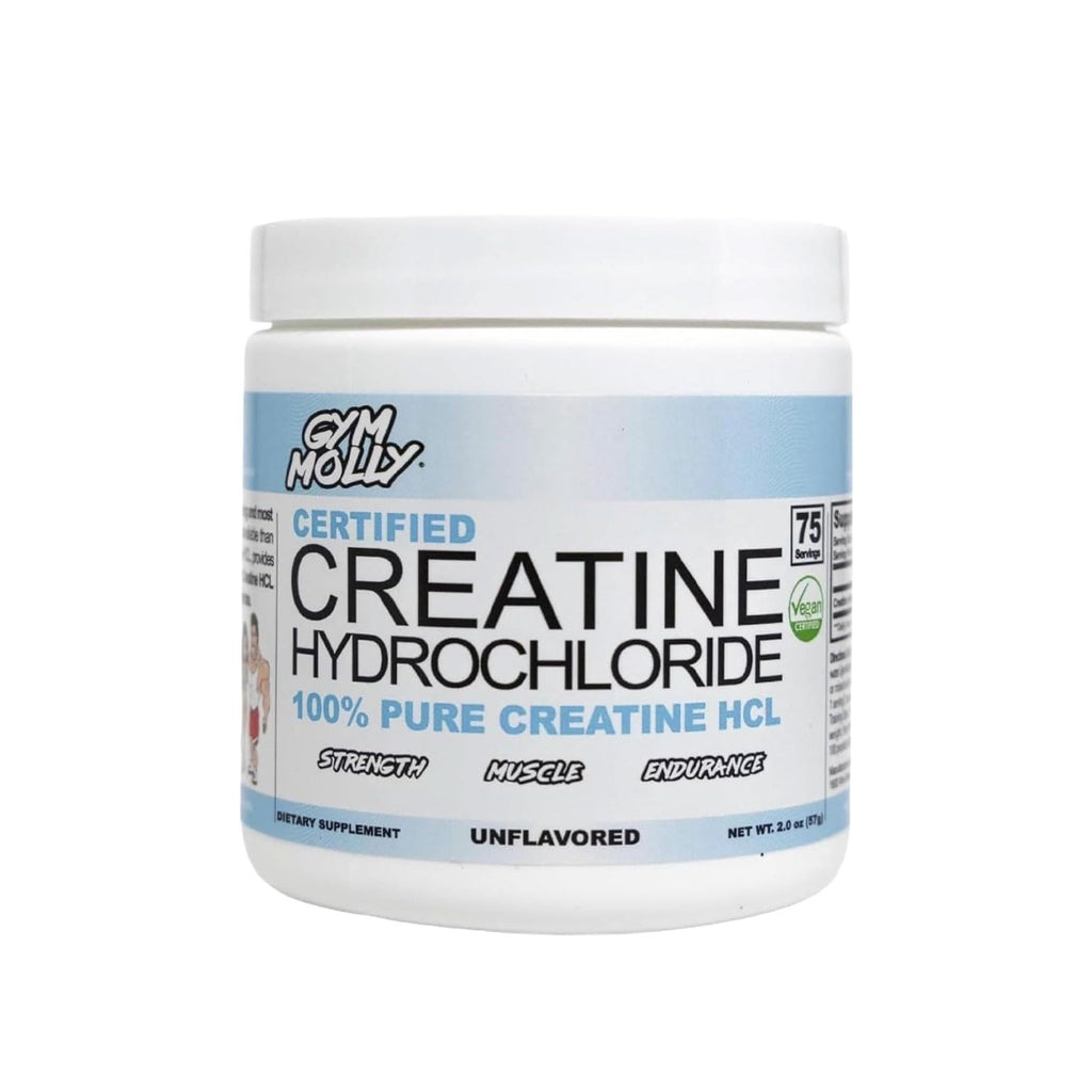 Gym Molly Creatine Hydrochloride Powder, Unflavoured.