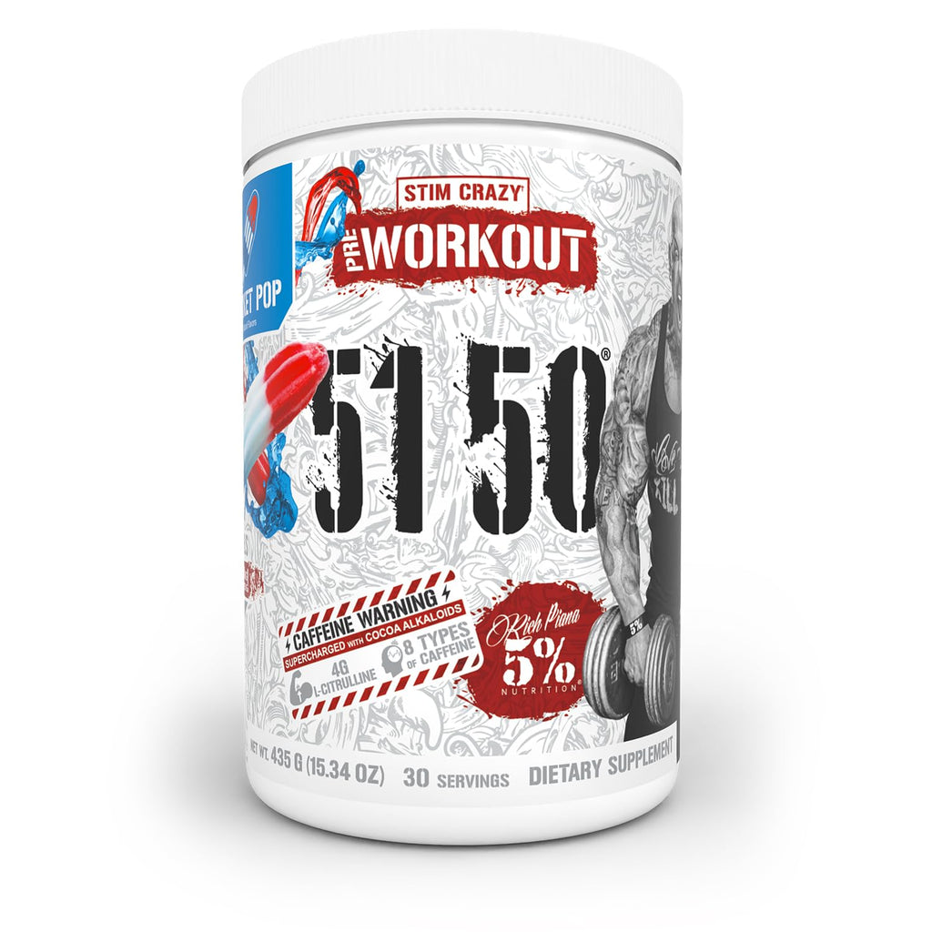 5% Nutrition Rich Piana 5150 High Stim Pre-Workout Powder (Rocket Pop)