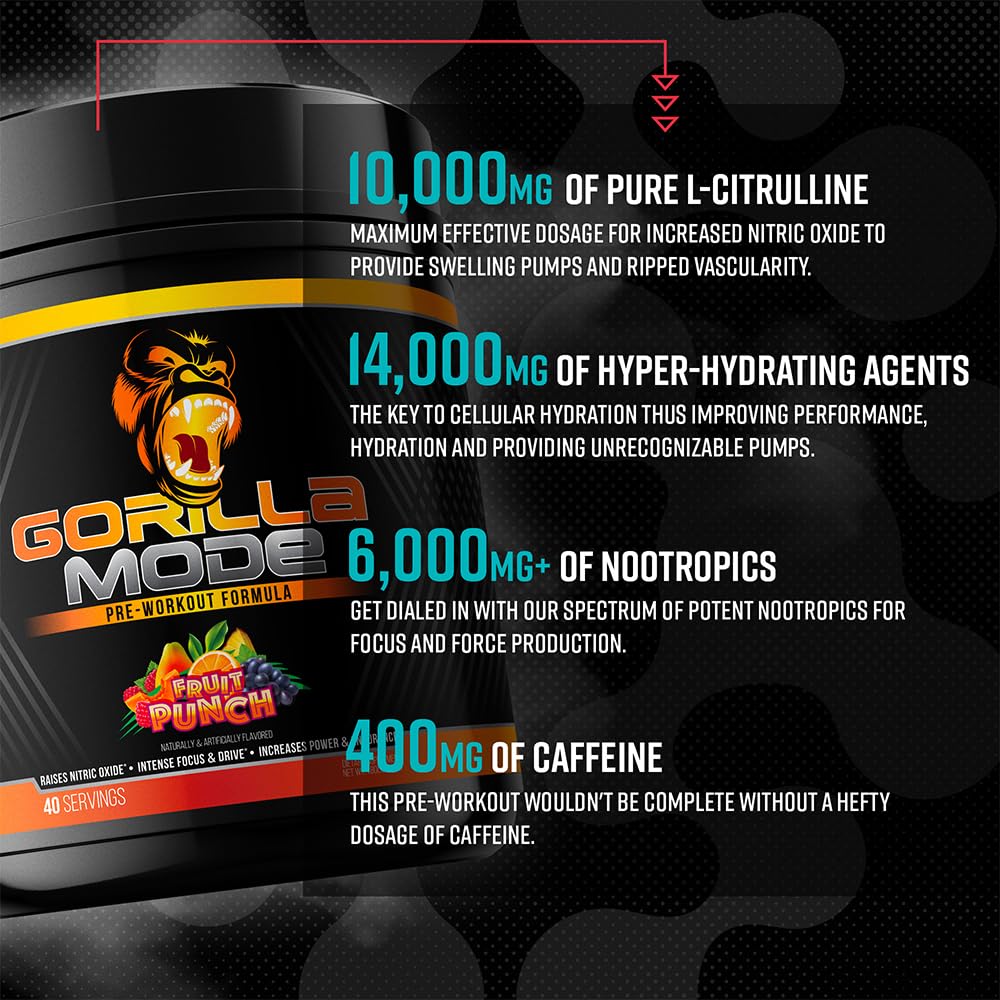 Gorilla Mode Pre Workout - (Watermelon)