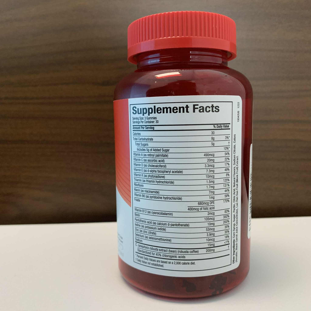 Hydroxycut Weight Loss + Multivitamin Gummies - Nutritional Supplement - Metabolism Support for Men & Women - Green Coffee Extract, 15 Vitamins & Minerals - Caffeine Free - Fruit Flavor - 90 Gummies