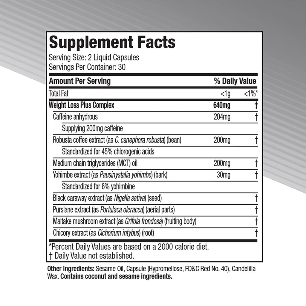 Hydroxycut Advanced - Thermogenic Supplement - Metabolism & Energy Support for Men & Women - C. Canephora Robusta, Yohimbe Extract & 200 mg Caffeine - Rapid Release Liquid Capsules - 60 Capsules