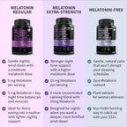12-in-1 Melatonin Sleep Capsules - Natural Sleep Aids for Adults with Melatonin 5mg and Magnesium Glycinate 500mg, Sleep Aid with Ashwagandha, L Theanine, Valerian Root, GABA, 5-HTP (90ct, Pack of 1)