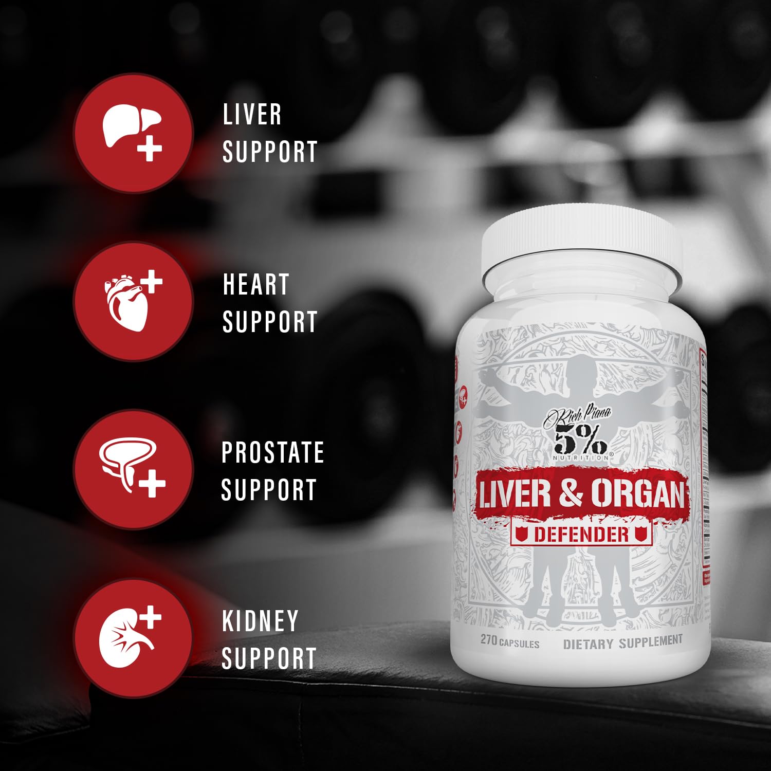 5% Nutrition Rich Piana Liver & Organ Defender Hawthorn Berry