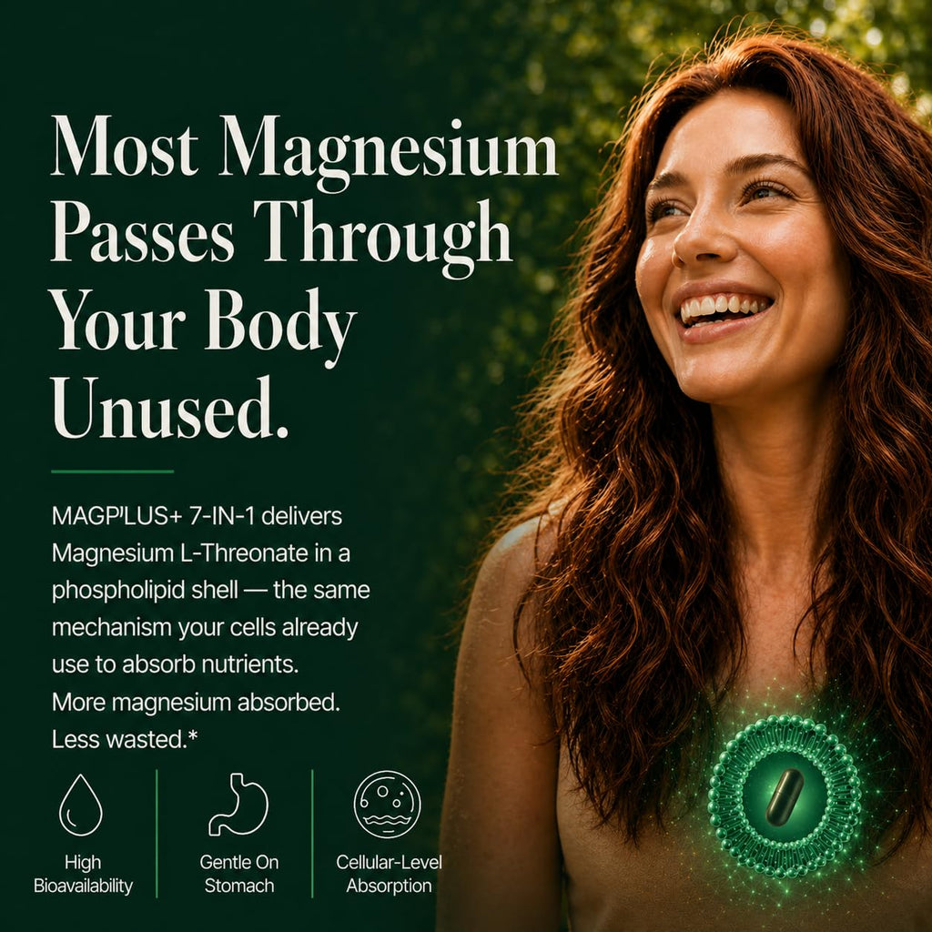 Magnesium L-Threonate with Apigenin, Valerian Root & L-Theanine – No Melatonin Restful Sleep & Brain Supplement – Clinically Studied 7-Ingredient Formula – Memory & Focus – 60 Capsules