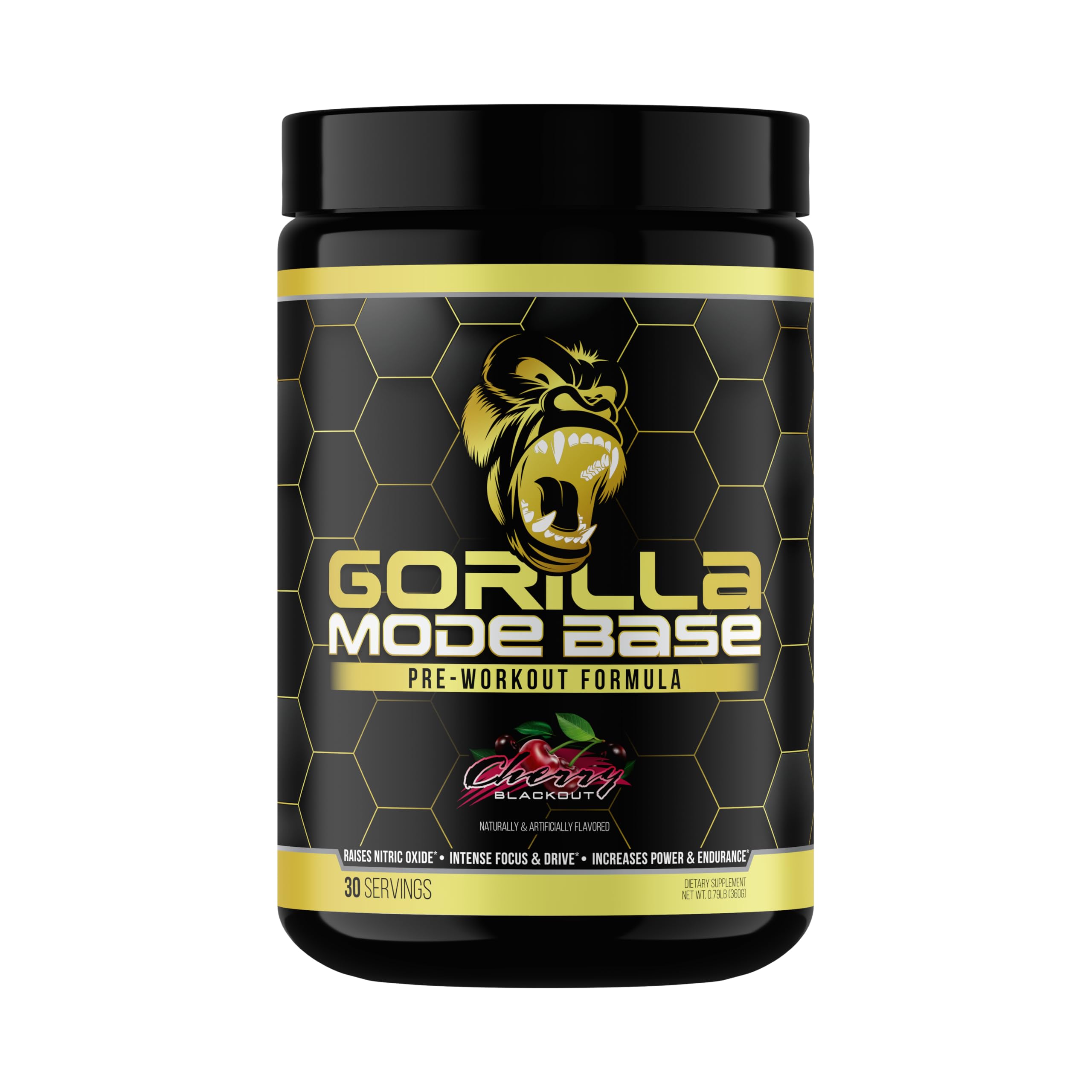 Gorilla Mode Base Pre Workout - (Cherry Blackout)