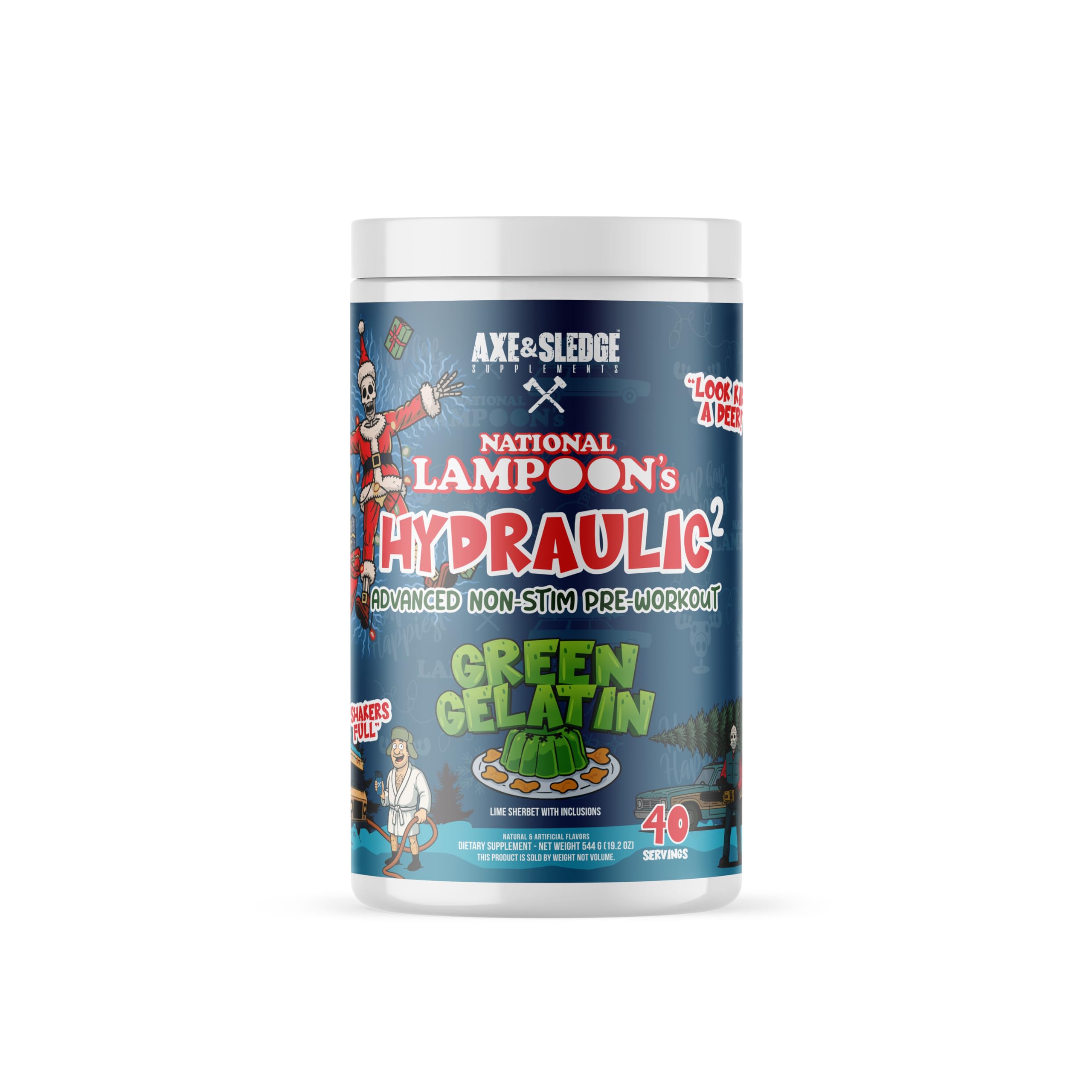 Axe & Sledge Hydraulic Stim-Free Pre-Workout Powder - Green Gelatin