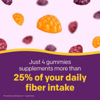 MiraFIBER Gummies from The Makers of MiraLAX, 8g of Daily Fiber Per Serving, Metabolism Support with B Vitamins, Gut Health for Men & Women,Prebiotic Fiber Gummies for Adults, Mixed Fruit Flavor 72Ct