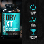 Jacked Factory Dry-XT Diuretic Water Pills - Natural Supplement | Reduces Water Retention & Bloating | Dandelion Root Extract, Potassium, 7 More Powerful Ingredients - 60 Veggie Capsules