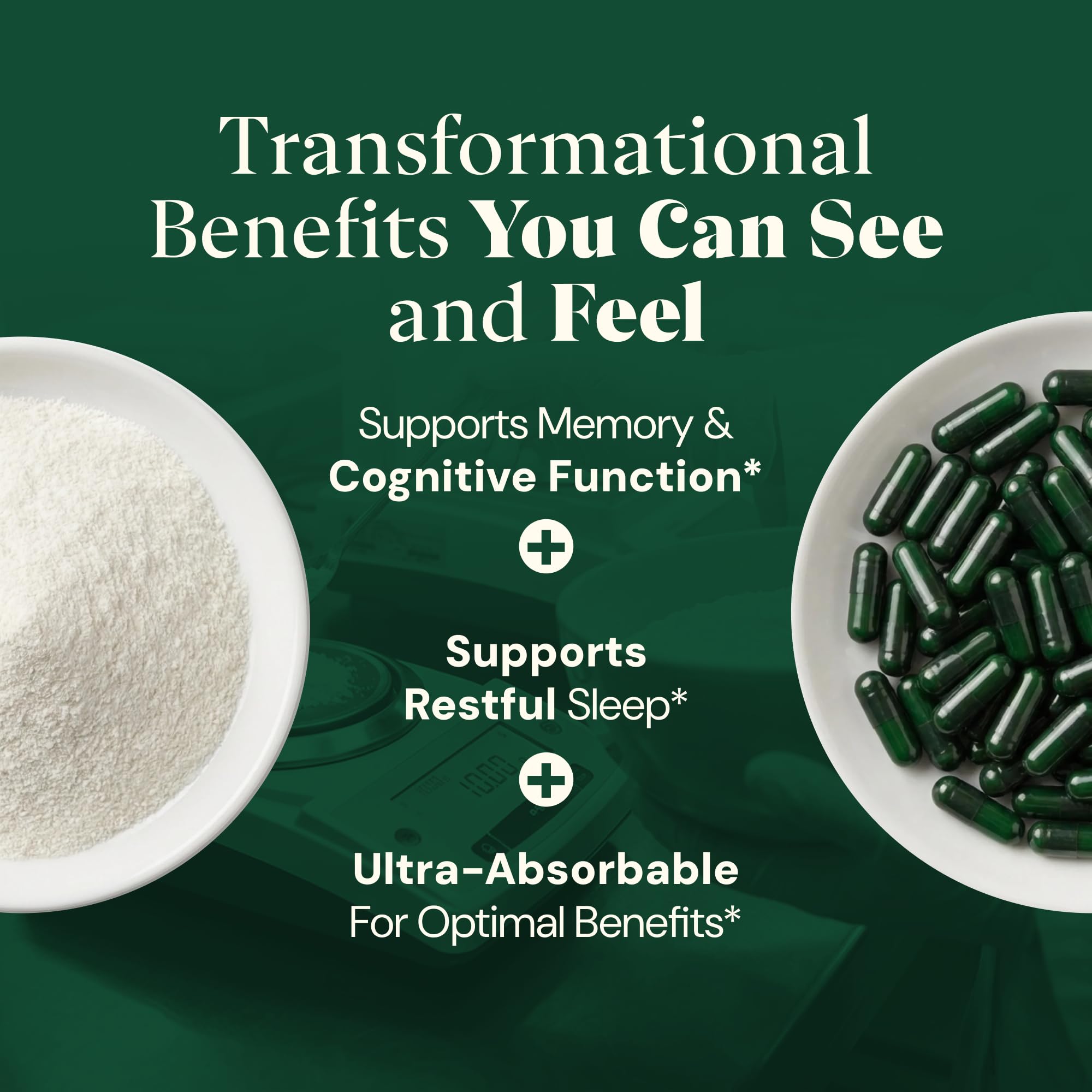 Magnesium L-Threonate with Apigenin, Valerian Root & L-Theanine – No Melatonin Restful Sleep & Brain Supplement – Clinically Studied 7-Ingredient Formula – Memory & Focus – 60 Capsules