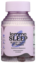 Lemme Sleep Gummies with 5mg Melatonin, Elderberry, Magnesium, L-Theanine, Chamomile and Lavender, Drug-Free Nighttime Sleep Aid, Gluten Free, Gelatin Free, Non GMO, Berry Flavored (60 Count)