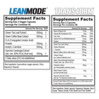 EVL Weight Loss Support Stack - Trans4orm Thermogenic Fat Burner & Metabolism Support Pills with Green Coffee Bean Extract and Forskolin Plus LeanMode Non-Stimulant