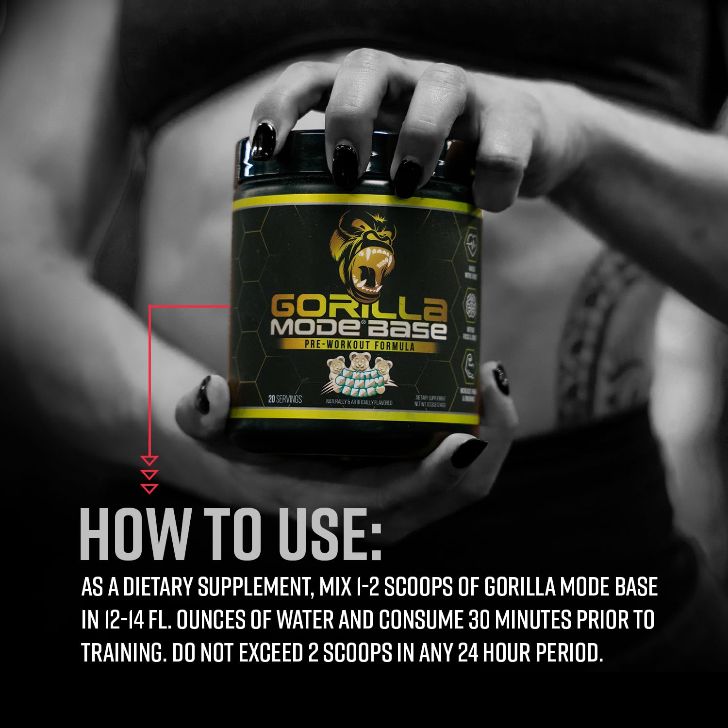 Gorilla Mode Base Pre Workout - (Rocket Frost)