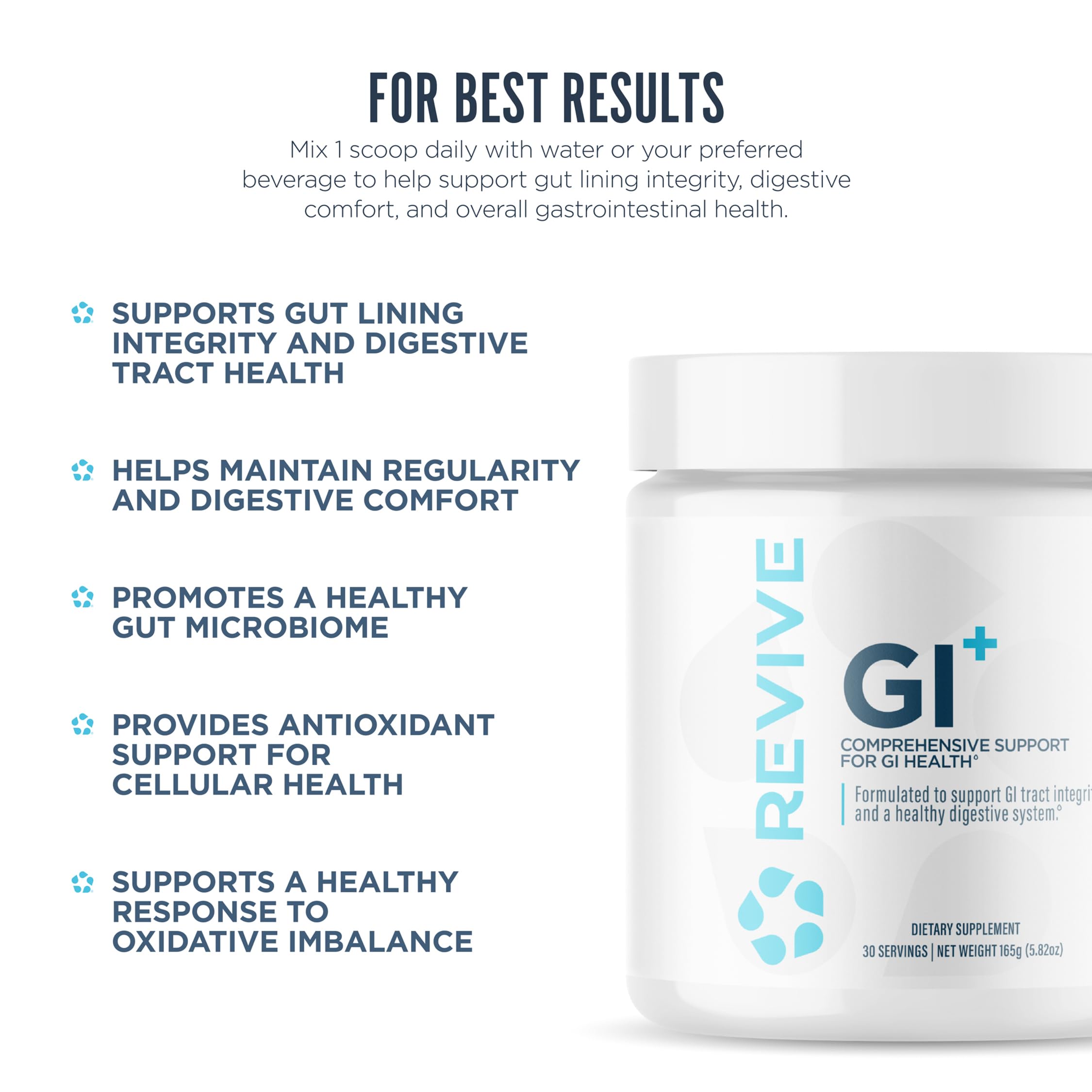 Revive MD Digestive Health Supplement, GI Plus (30 Servings) - Gluten-Free