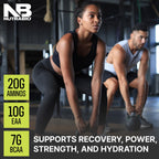 NutraBio Intra Blast Pre Workout & Muscle Recovery, Grape Berry Crush, 30 Serving