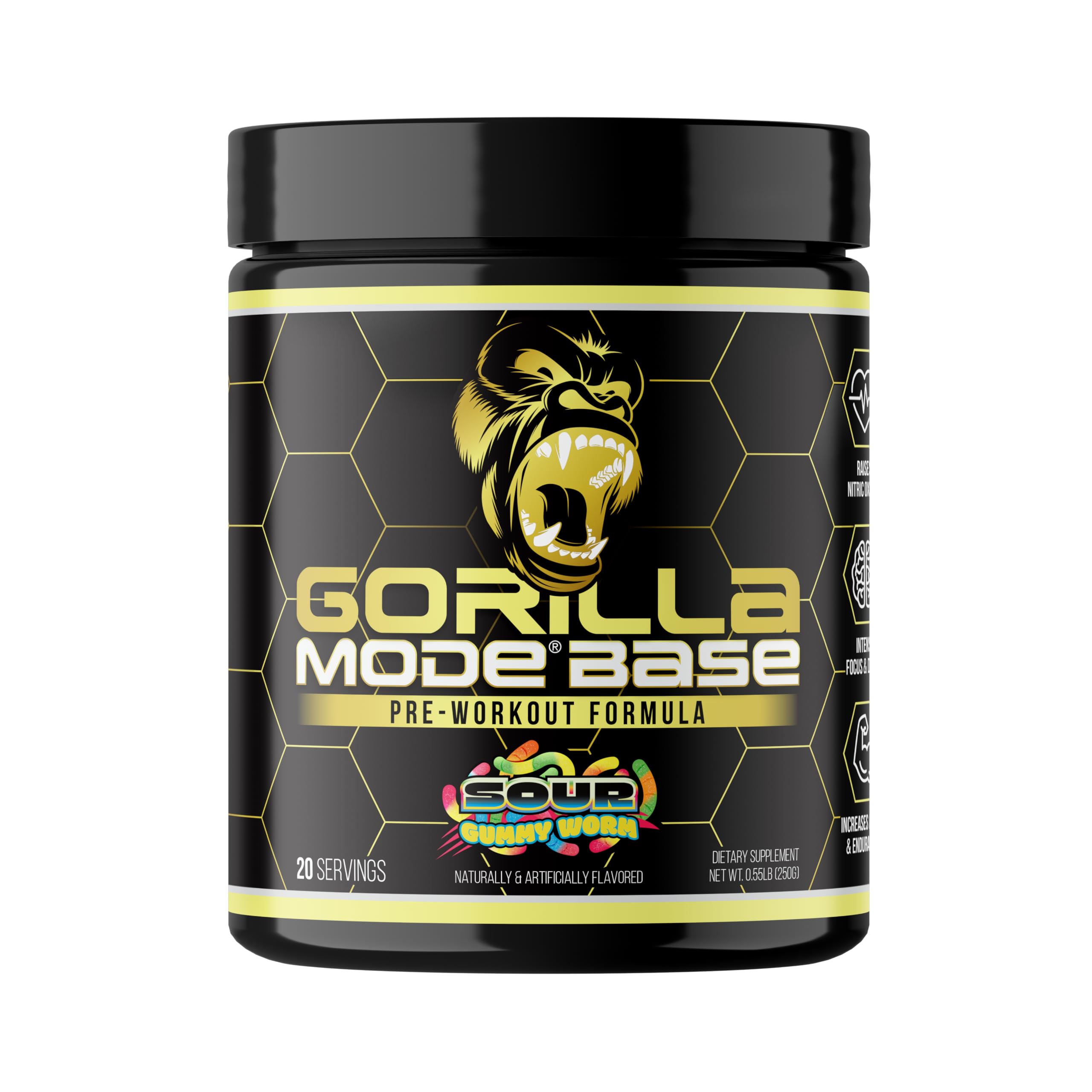 Gorilla Mode Base Pre Workout - (Sour Gummy Worm)