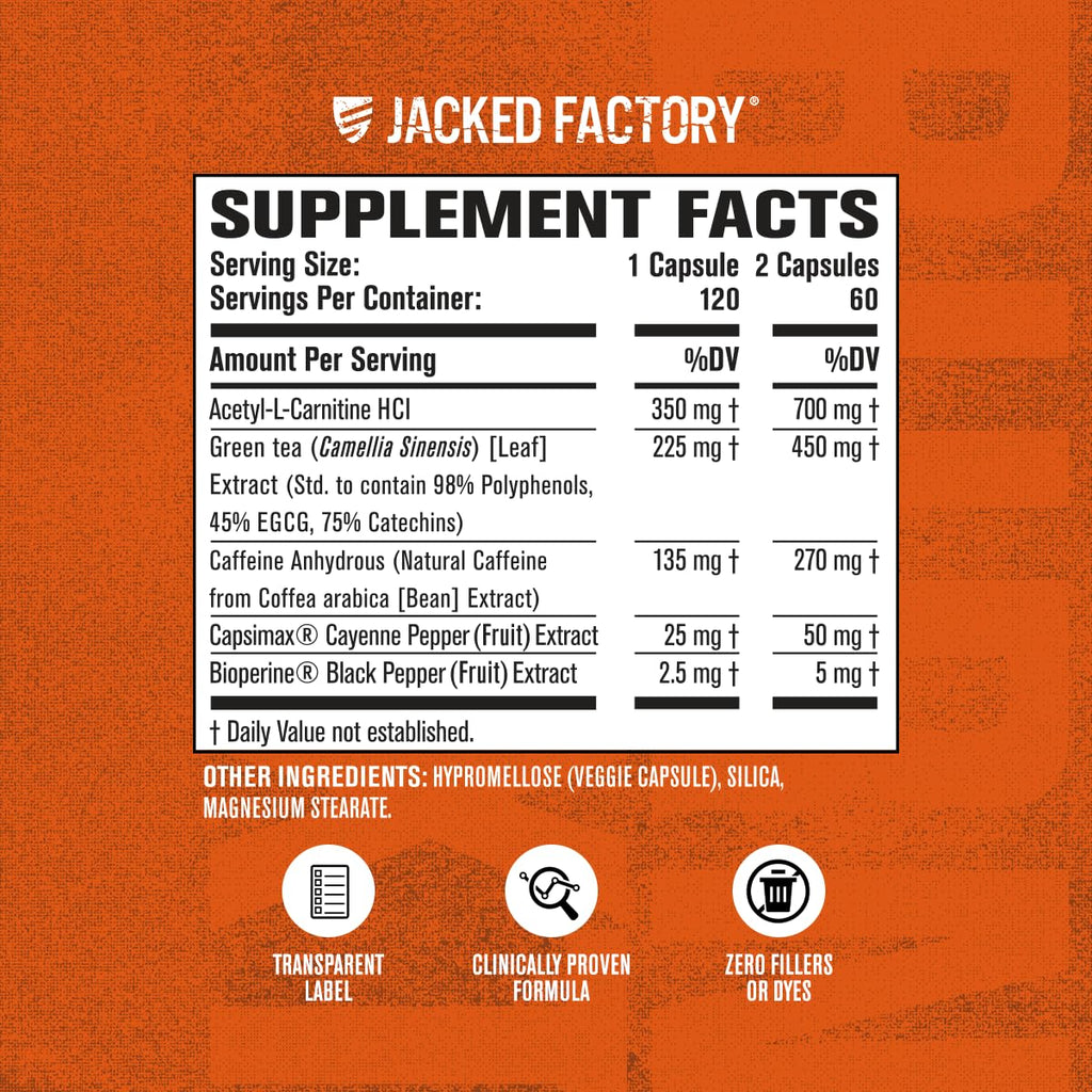 Jacked Factory Lean PM Night Time Fat Burner, Sleep Aid Supplement, & Appetite Suppressant (60 Capsules) & Burn-XT Clinically Studied Fat Burner & Weight Loss Supplement (120 Capsules)