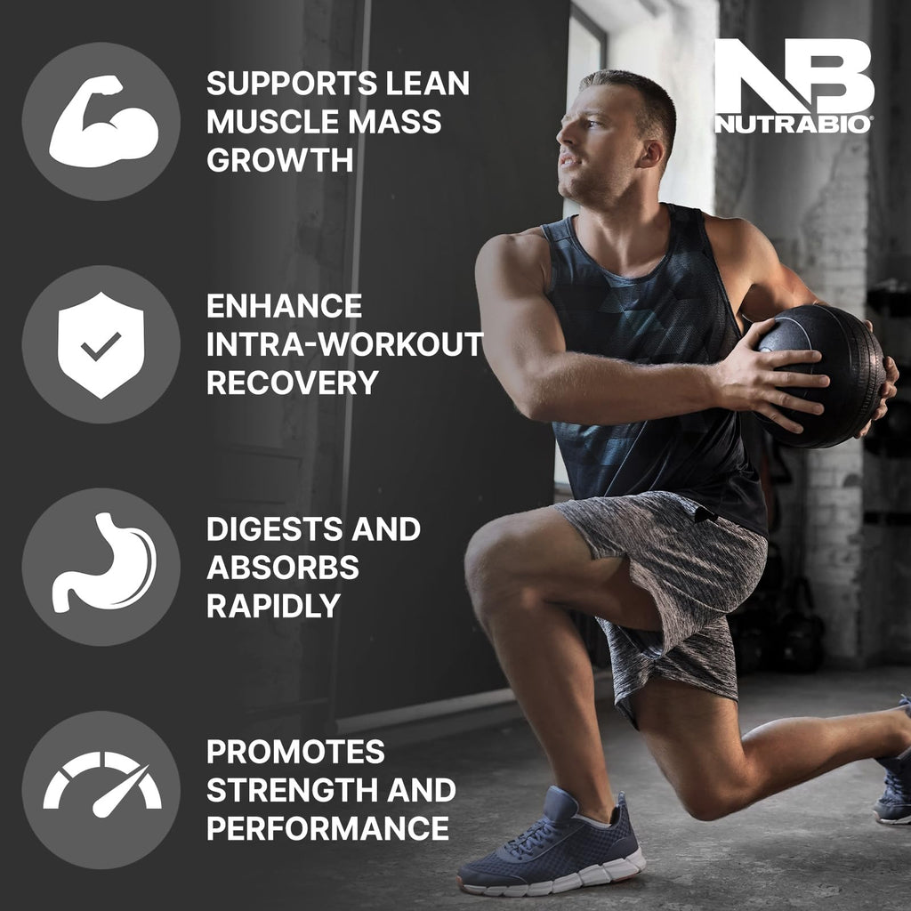 NutraBio Intra Blast Pre Workout & Muscle Recovery, Grape Berry Crush, 30 Serving