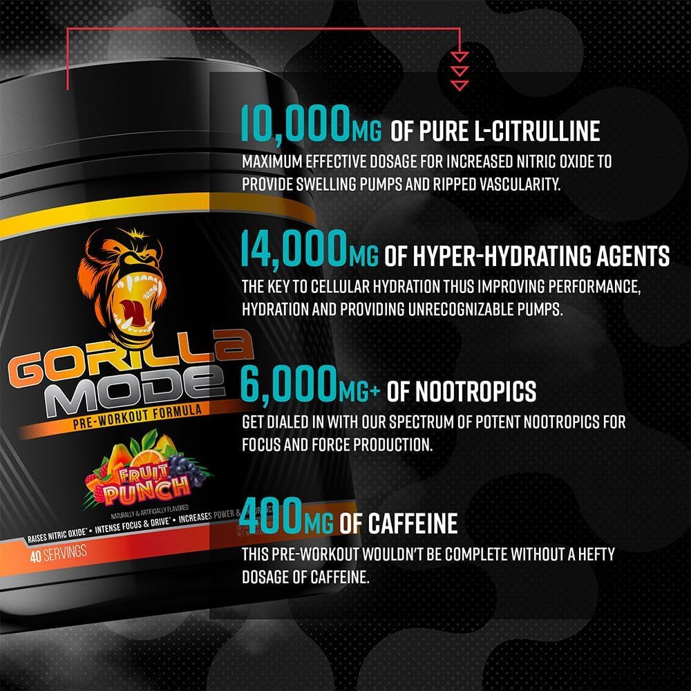 Gorilla Mode Pre Workout - (Pink Lemonade)