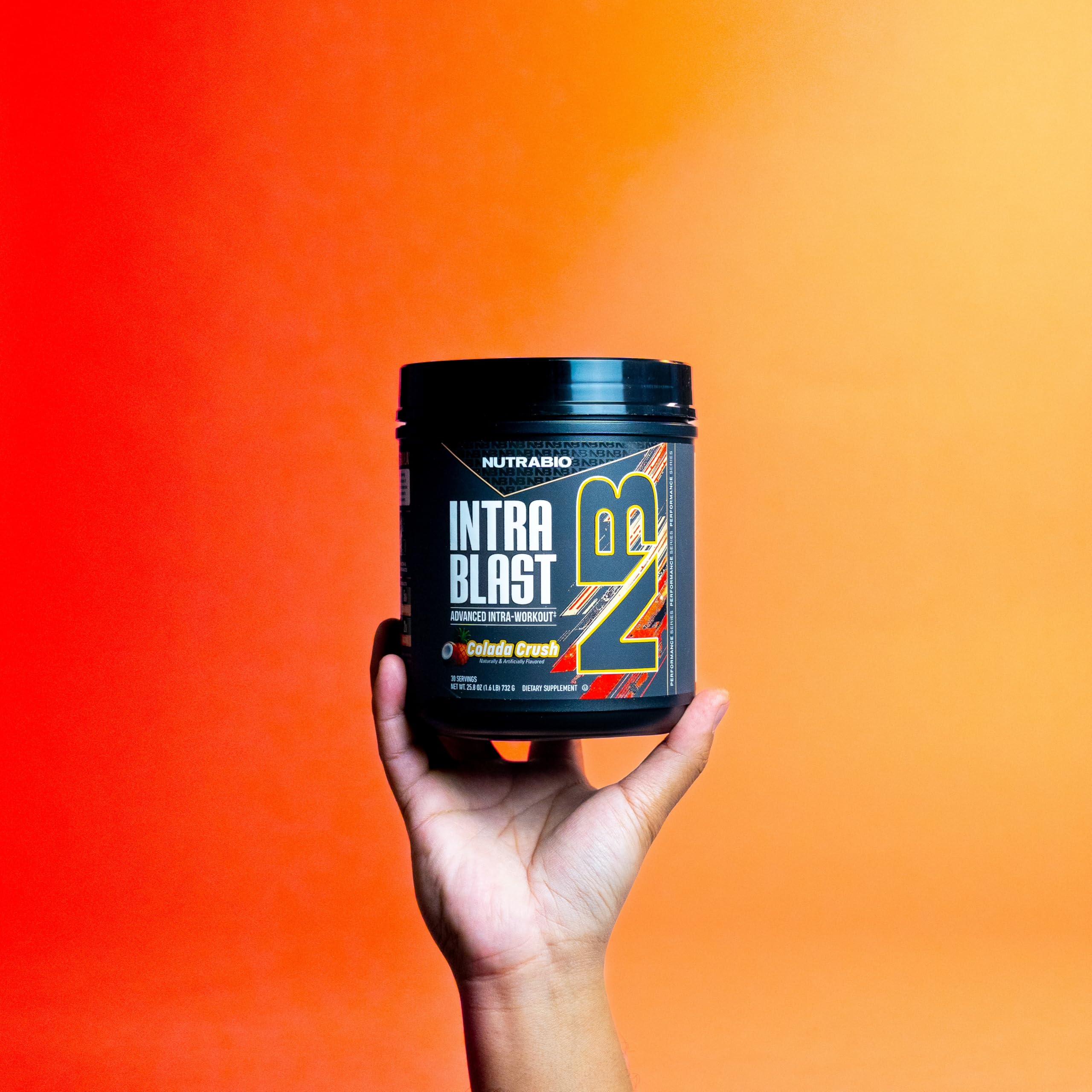 NutraBio Intra Blast Pre Workout & Muscle Recovery, Colada Crush, 30 Serving