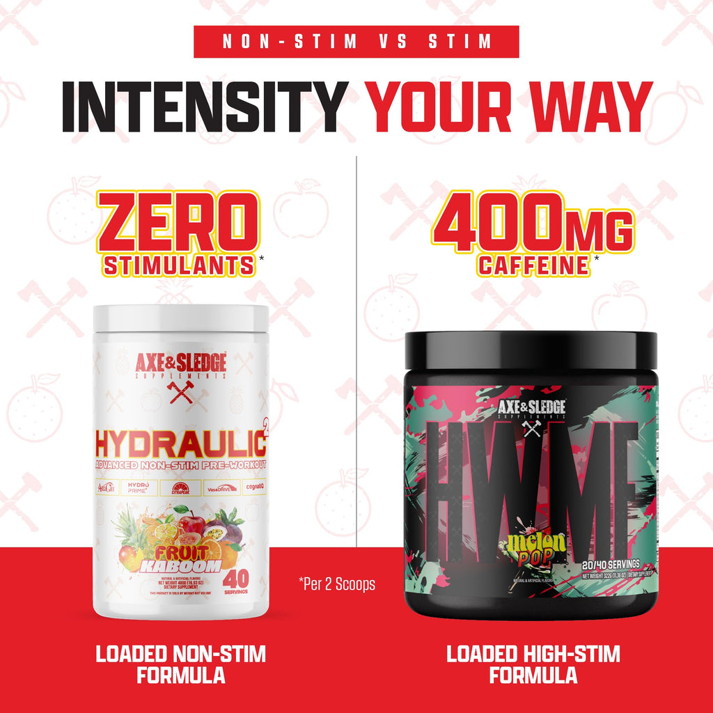 Axe & Sledge Hydraulic Stim-Free Pre-Workout Powder - Fruit Kaboom