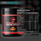 Gorilla Mode Nitric Upgraded Stimulant Free Pre-Workout – (Orange Rush)
