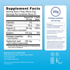 Vital Proteins Collagen Peptides Powder Advanced with Hyaluronic Acid & Vitamin C, 20oz Collagen Protein, Unflavored, 27 Servings