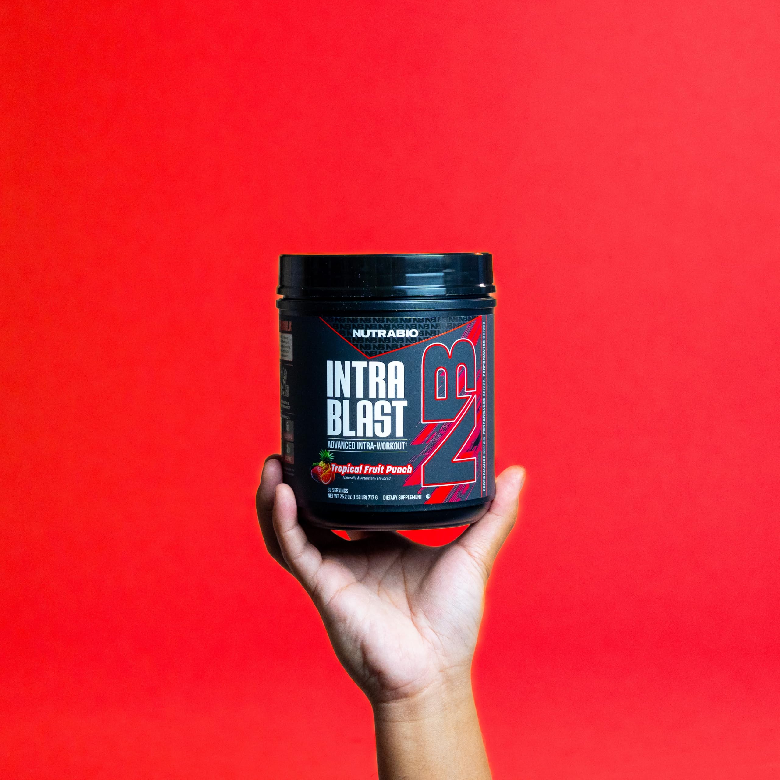 NutraBio Intra Blast Pre Workout & Muscle Recovery, Tropical Fruit Punch