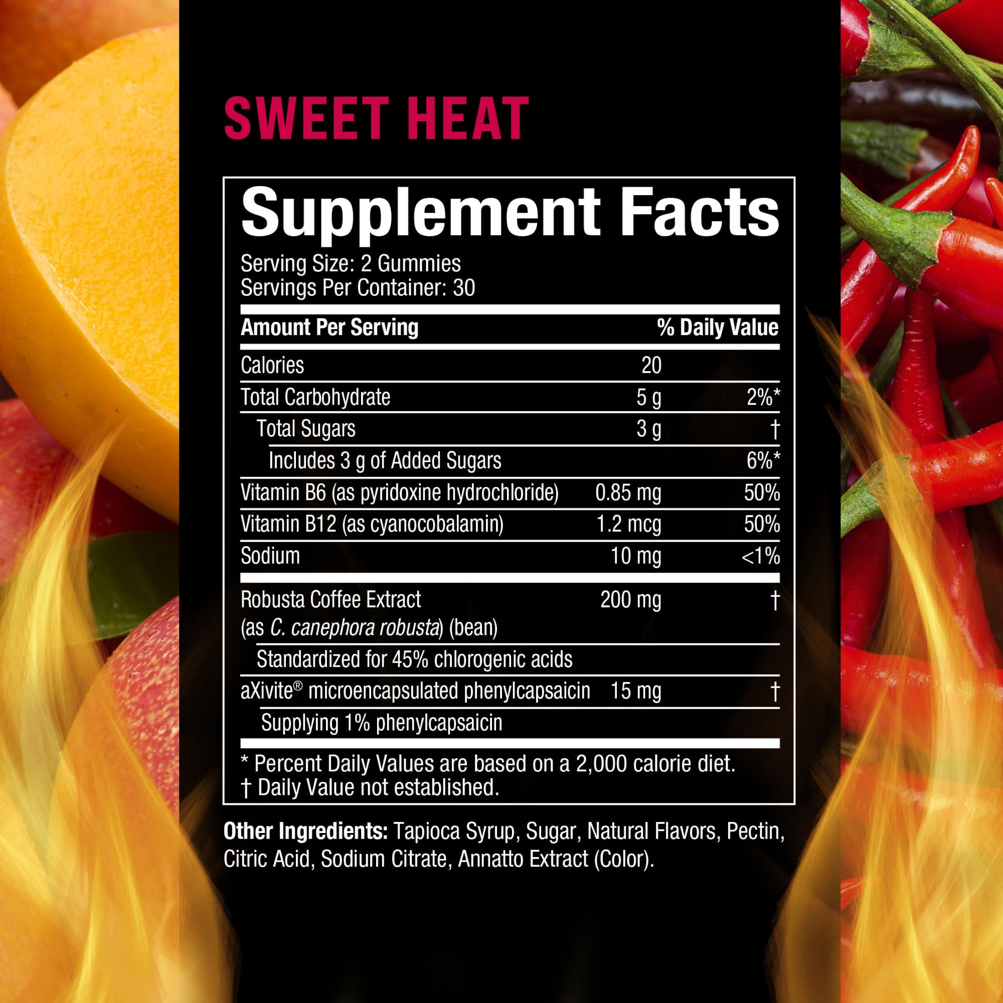Hydroxycut Hardcore Ultra Shred Gummies, Sweet Heat - 99% Stimulant Free - Includes Capsaicin & B Vitamins - For Women & Men