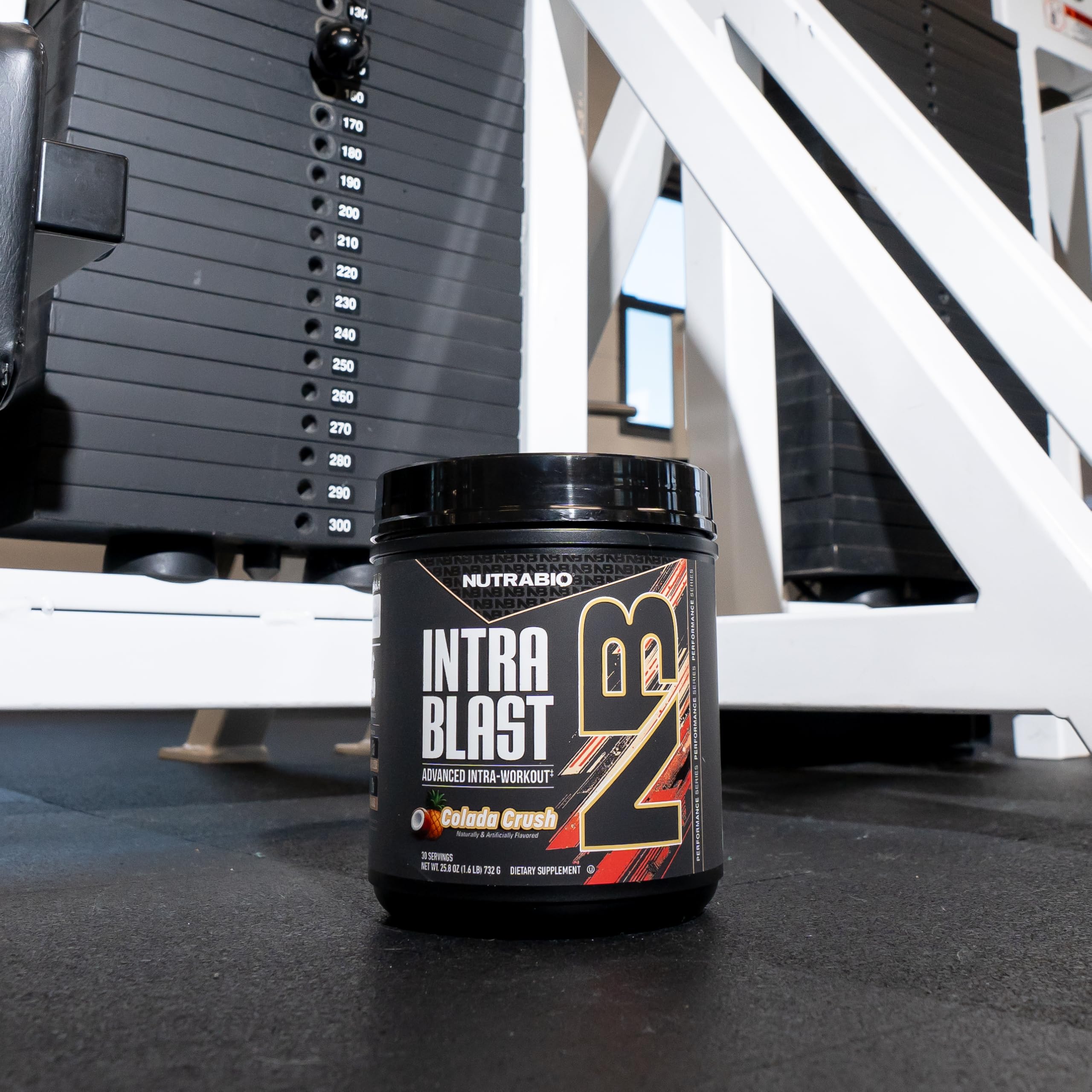NutraBio Intra Blast Pre Workout & Muscle Recovery, Colada Crush, 30 Serving