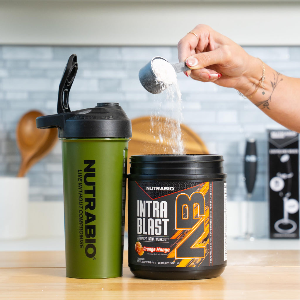 NutraBio Intra Blast Pre Workout & Muscle Recovery, Orange Mango