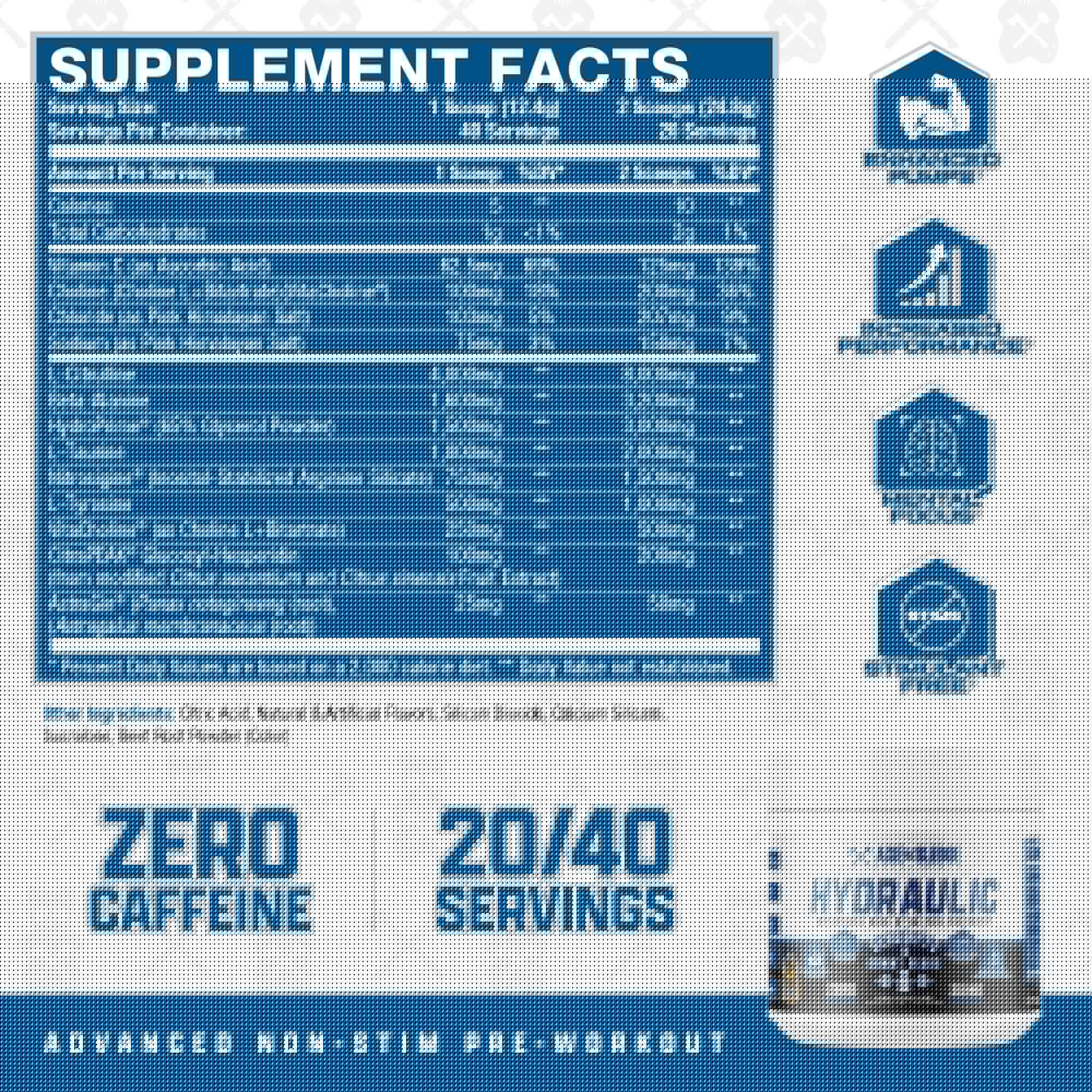 Axe & Sledge Hydraulic Stim-Free Pre-Workout Powder - Deadlifts & Gummy Bears
