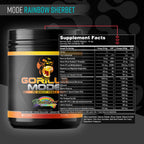 Gorilla Mode Pre Workout - (Rainbow Sherbet)