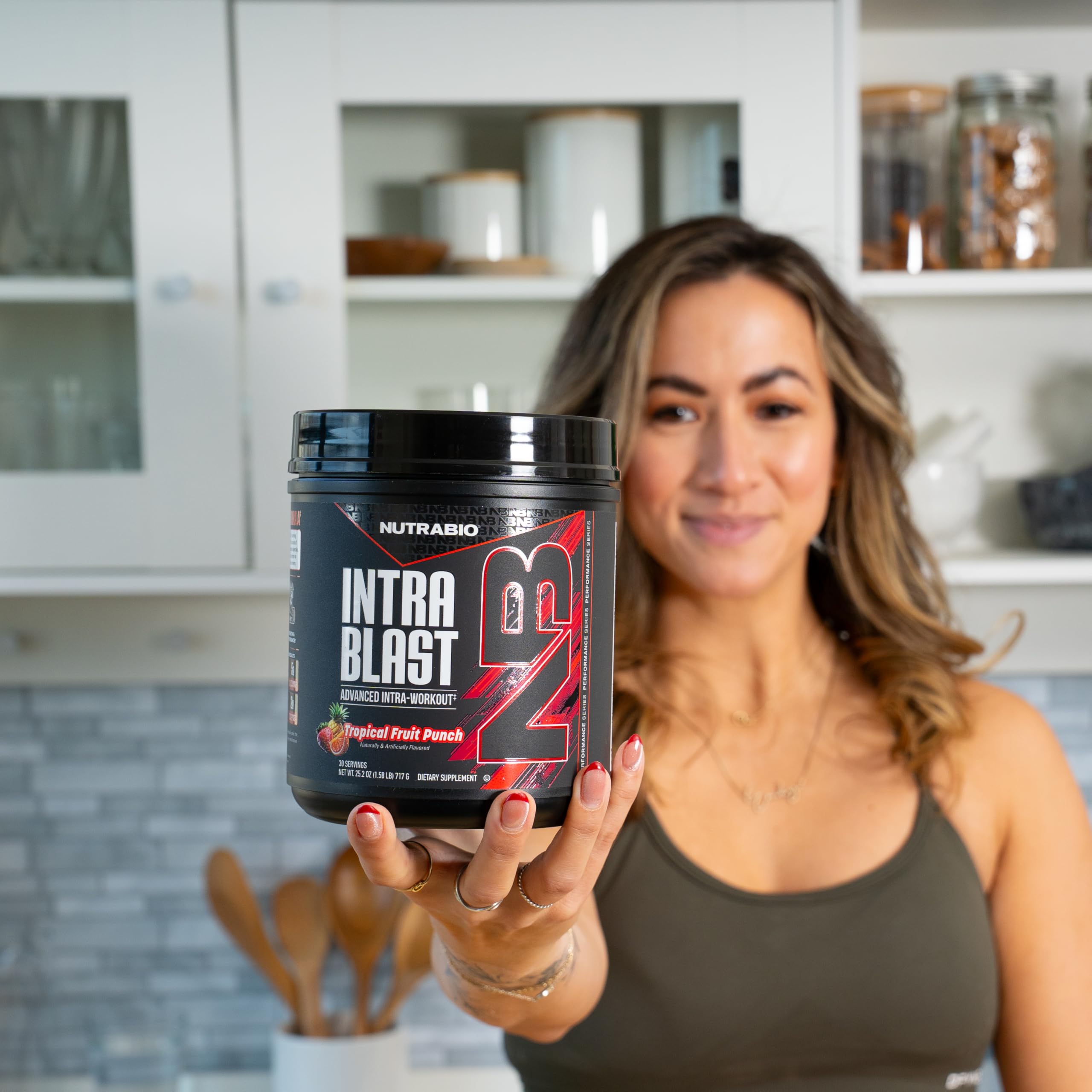 NutraBio Intra Blast Pre Workout & Muscle Recovery, Tropical Fruit Punch