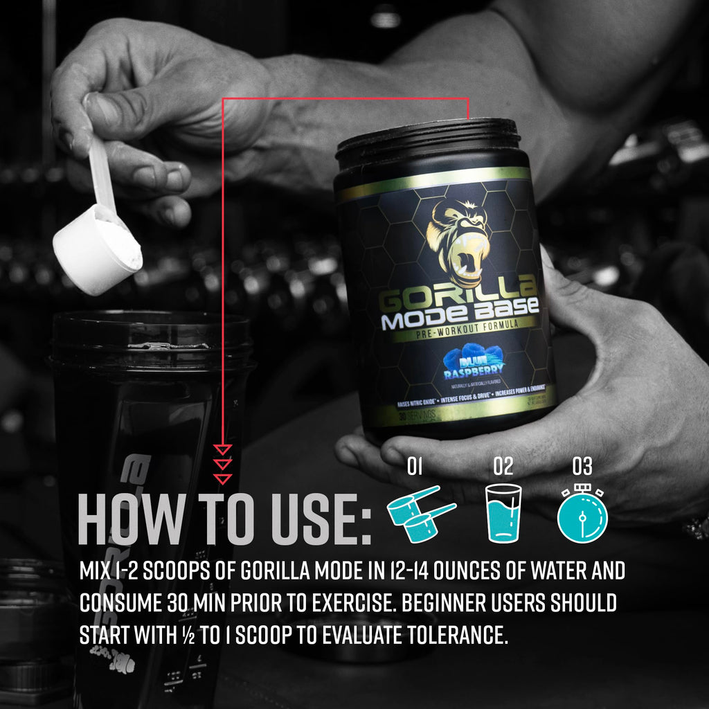 Gorilla Mode Base Pre Workout - (Bombsicle)