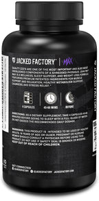 Jacked Factory Lean PM Max - High-Performance Weight Loss, Sleep Support, Fat Burner, & Appetite Suppressant for Men and Women w/Melatonin, Magnesium, Carnipure, & Ashwagandha - 120 Diet Pills