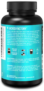 Jacked Factory Dry-XT Diuretic Water Pills - Natural Supplement | Reduces Water Retention & Bloating | Dandelion Root Extract, Potassium, 7 More Powerful Ingredients - 60 Veggie Capsules
