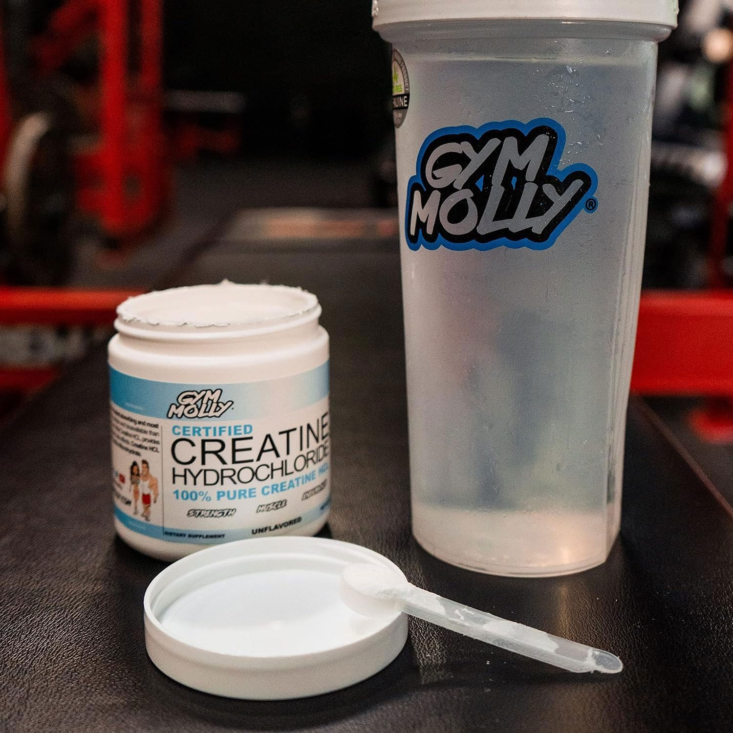 Gym Molly Creatine Hydrochloride Powder, Unflavoured.
