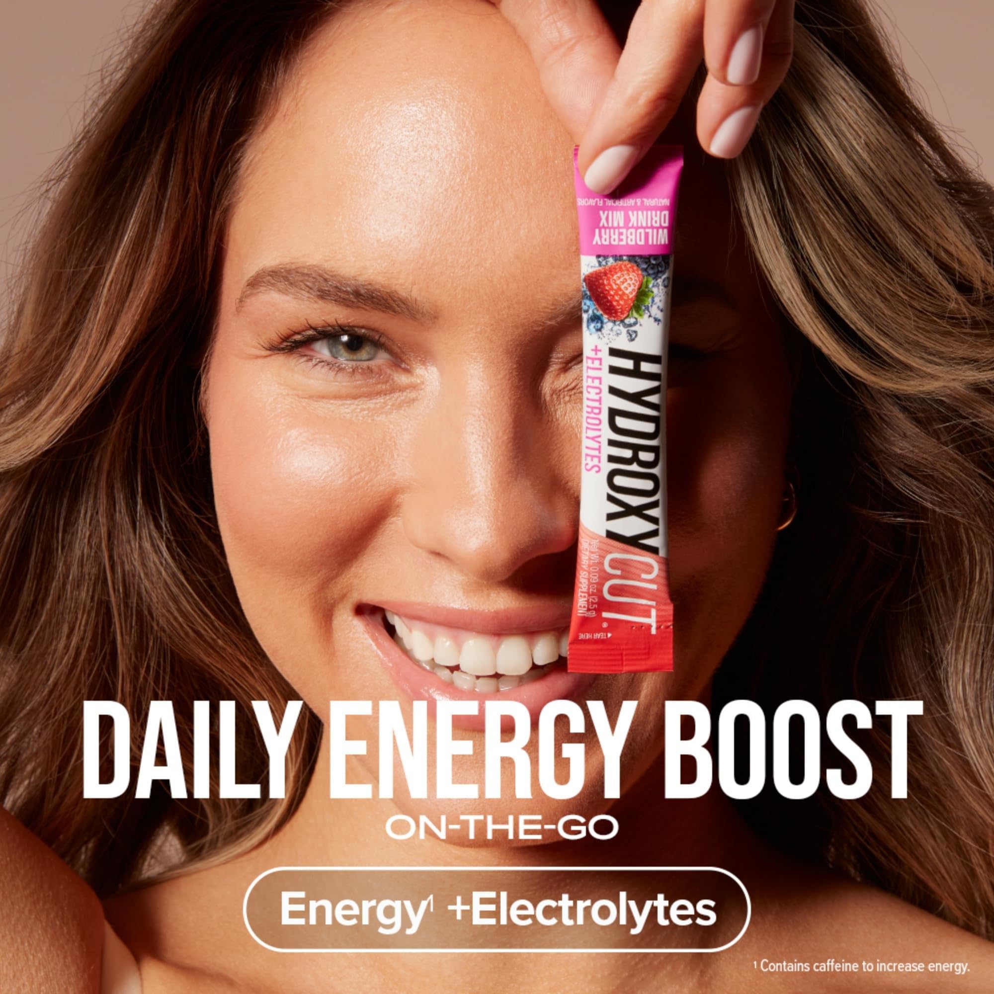 Hydroxycut Drink Mix - Advanced Result - Metabolism & Energy Support - C. Canephora Robusta Extract, 135 mg Caffeine & B Vitamins - for Men & Women - Wildberry Blast - 21 Stick Packs