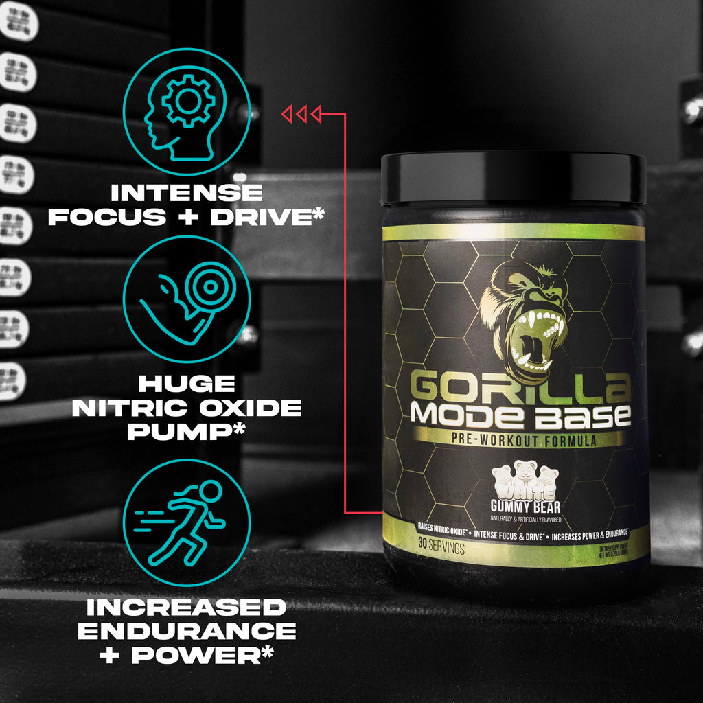 Gorilla Mode Base Pre Workout - (Cherry Blackout)